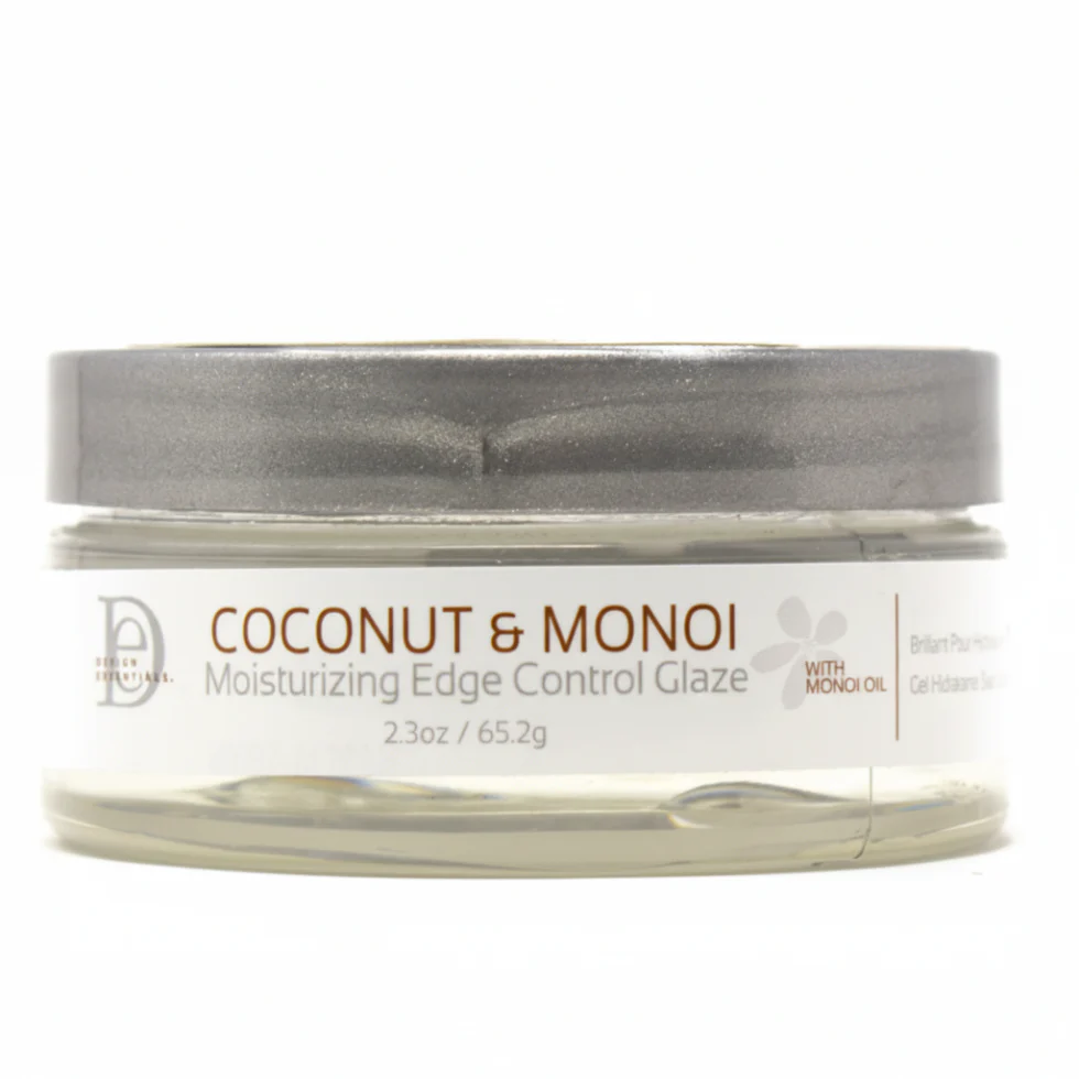Design Essentials Coconut & Monoi Edge Control Glaze 2.3oz | Long-Lasting Hold