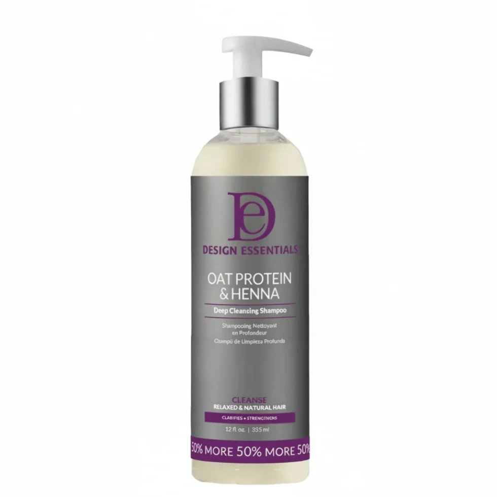 Design Essentials Oat Protein & Henna Shampoo 12oz | Volume & Strength