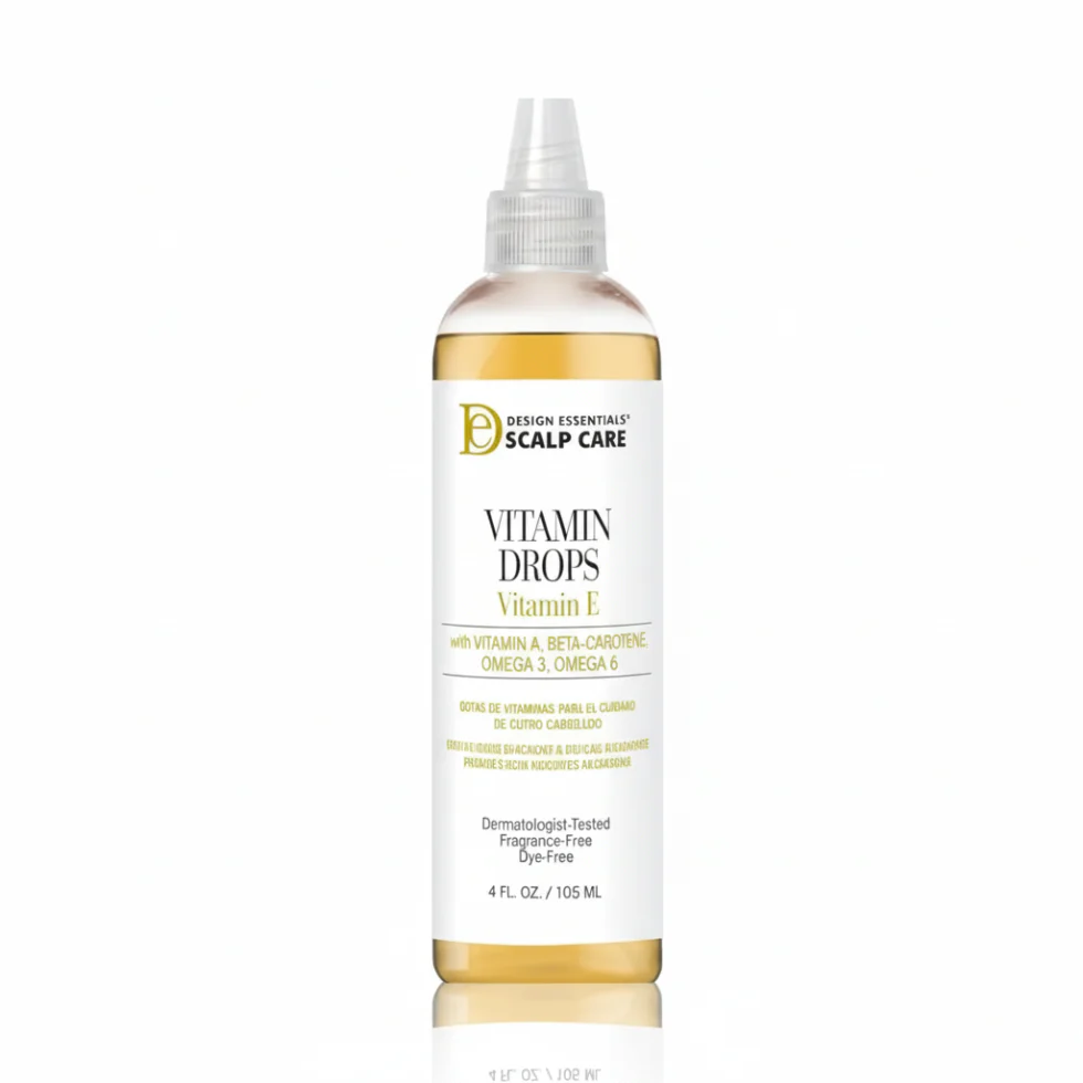 Design Essentials Scalp Care Vitamin Drops 4oz | Nourish & Promote Growth