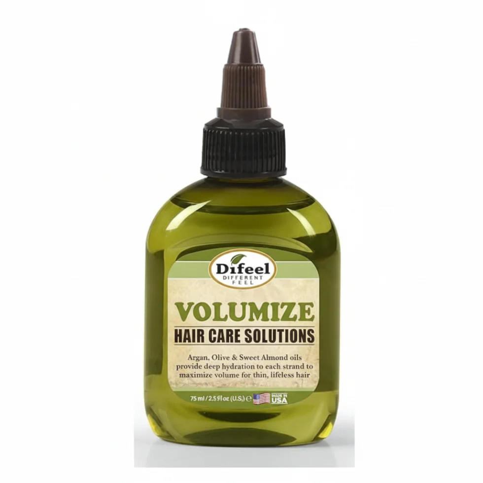Difeel Volumize Hair Oil 2.5oz | Argan Olive Almond Hair Volume & Shine