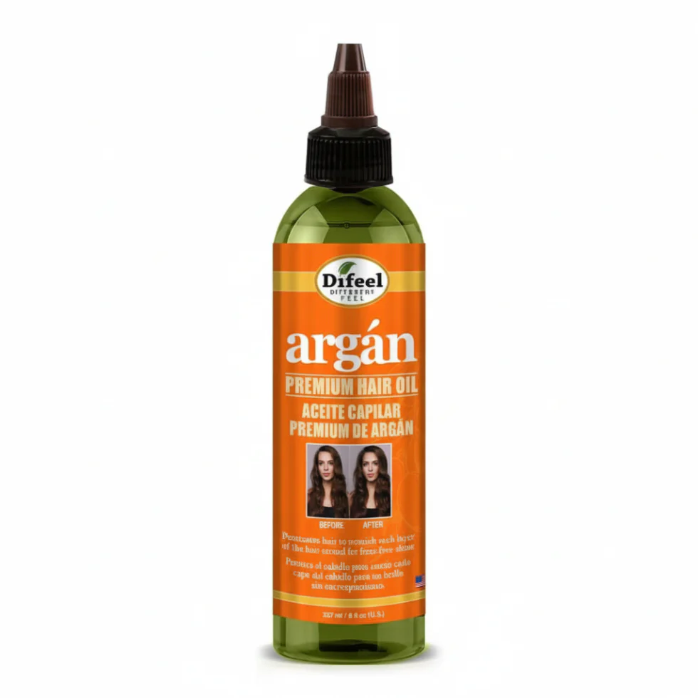 Difeel Argan Hydrating Premium Hair Oil 8oz | Repair & Shine Dry Hair Care