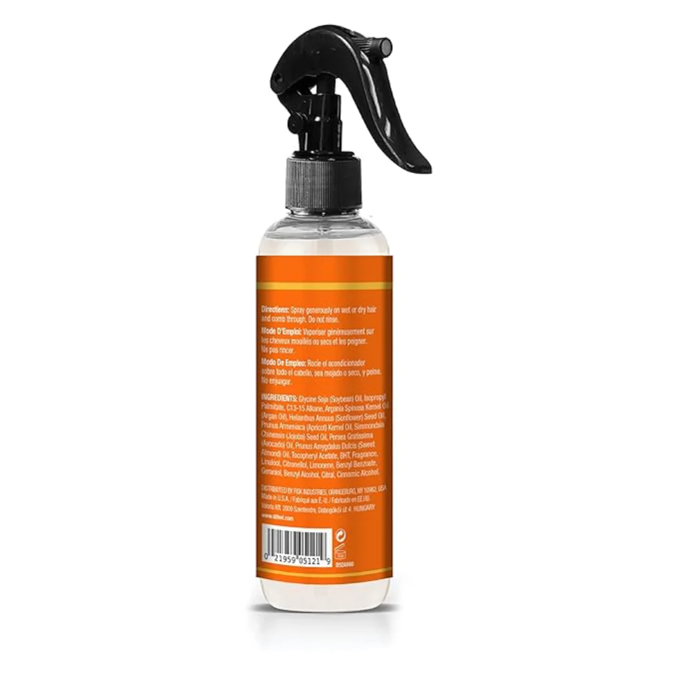 Difeel Argan Oil Leave-In Conditioner Spray 6oz | Frizz Control & Smooth Hair - Image 2
