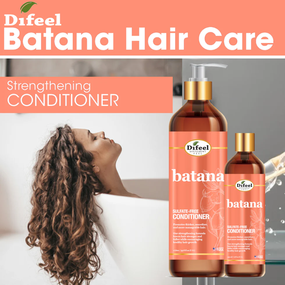 Difeel Batana Sulfate Free Conditioner 33.8oz | Strength & Repair - Image 3