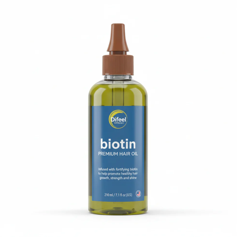 Difeel Biotin Premium Hair Oil 7.1oz | Weightless Nourishment & Hair Growth Support