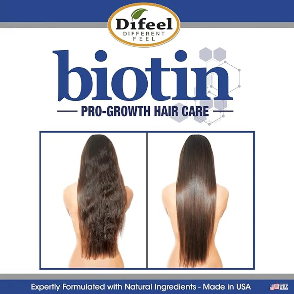 Difeel Biotin Pro-Growth Conditioner 12oz | Strengthen, Thicken & Growth Care - Image 4