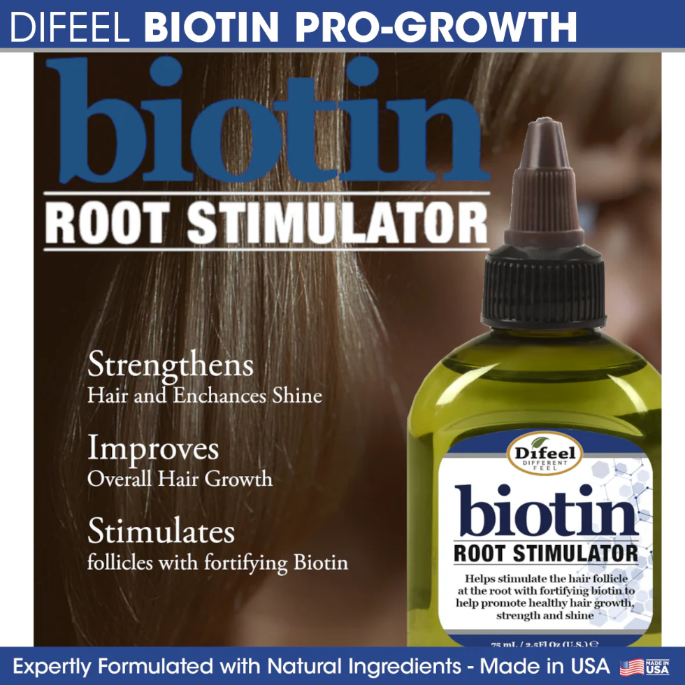 Difeel Biotin Pro-Growth Root Stimulator 2.5oz | Strengthen & Hair Growth - Image 2