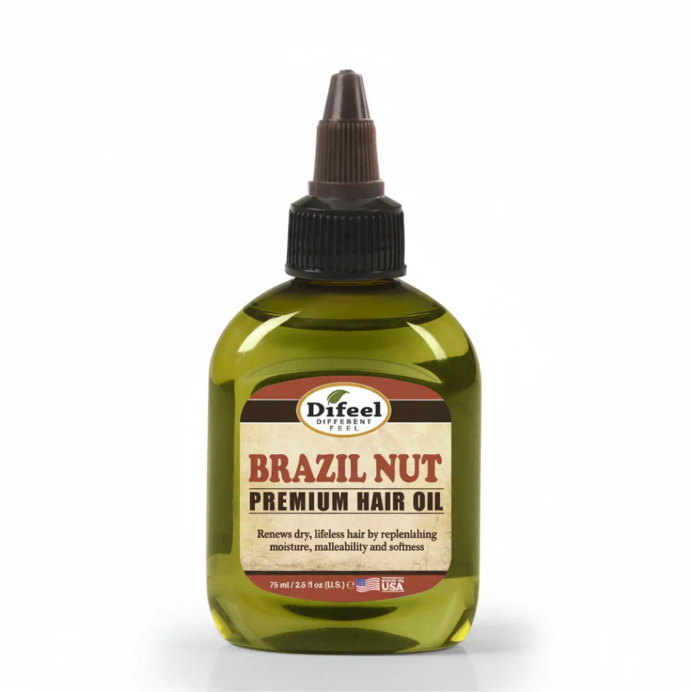 Difeel Brazil Nut Premium Hair Oil 2.5oz | Deep Conditioning & Nourishment