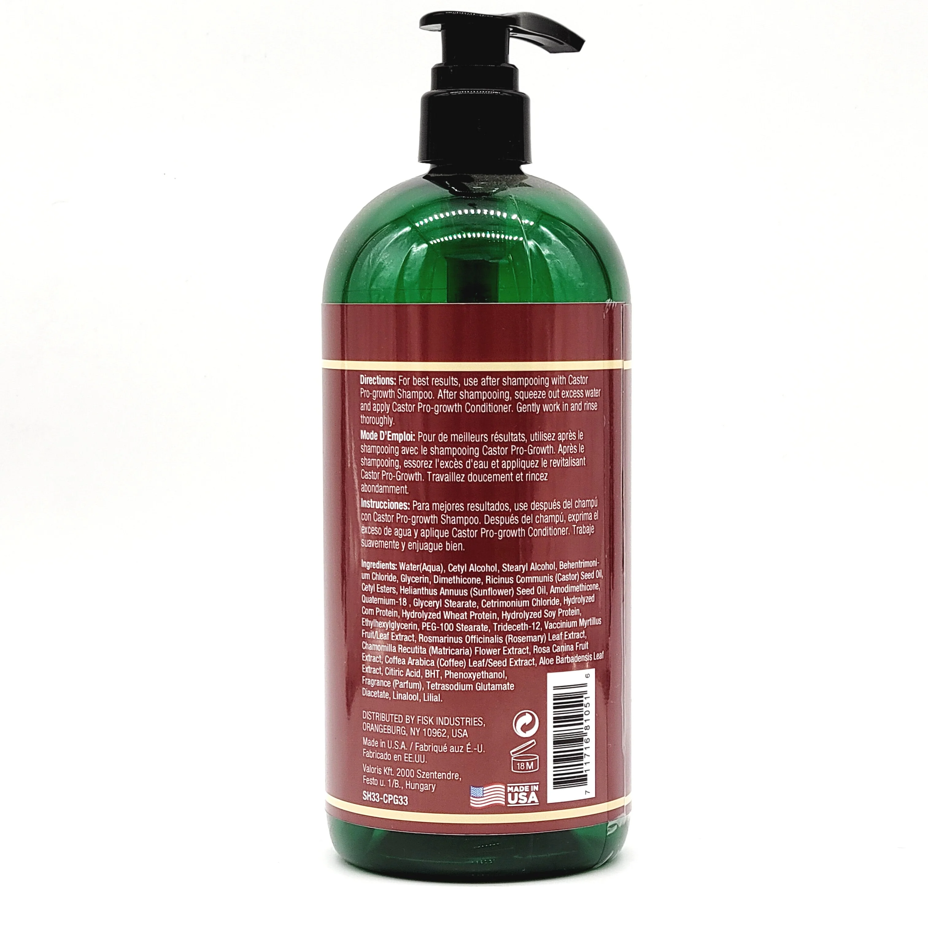 Difeel Castor Pro-Growth Conditioner 1000ml | Strengthen & Thicken Hair - Image 2
