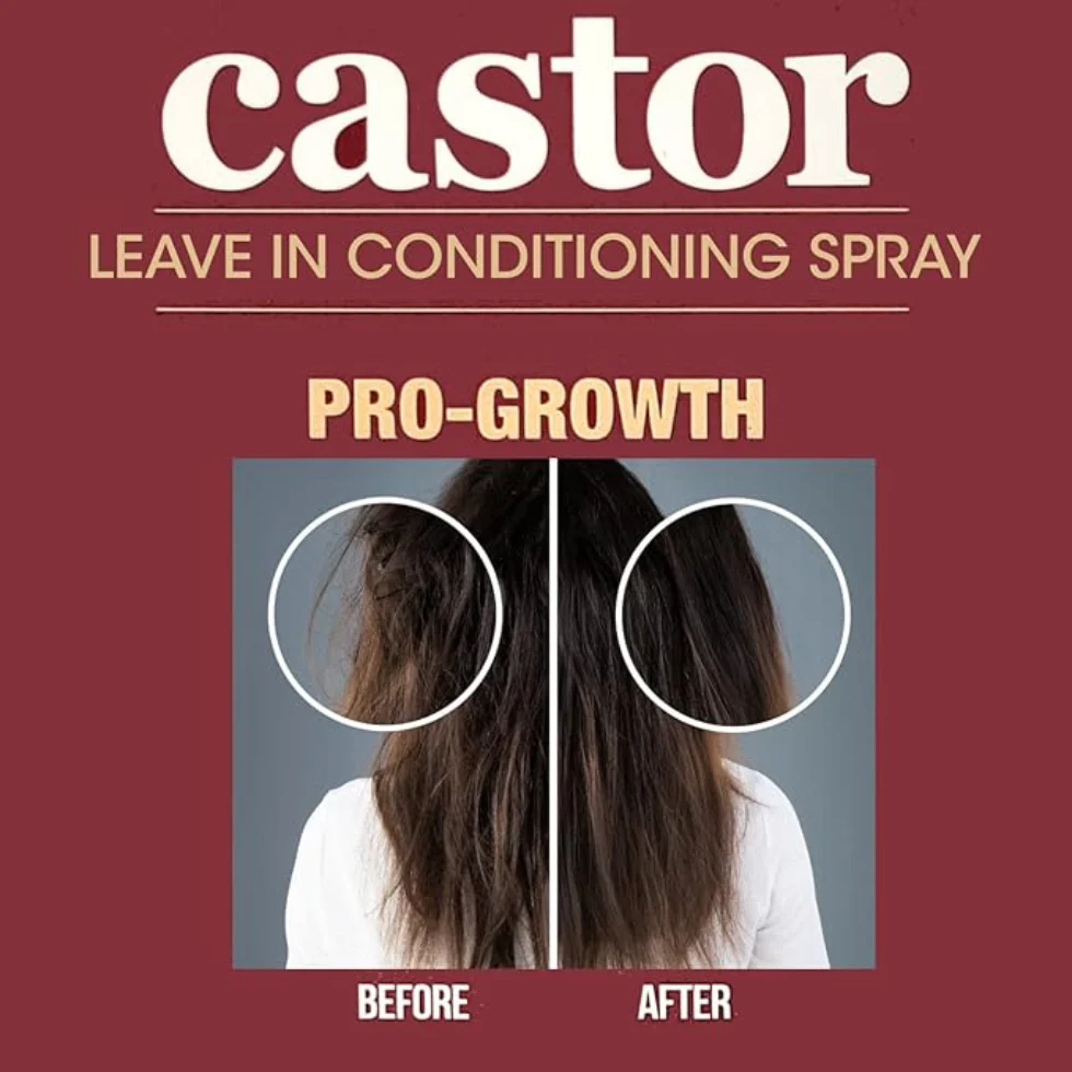 Difeel Castor Pro-Growth Leave-In Spray 6oz | Strengthen & Thicken Hair - Image 2