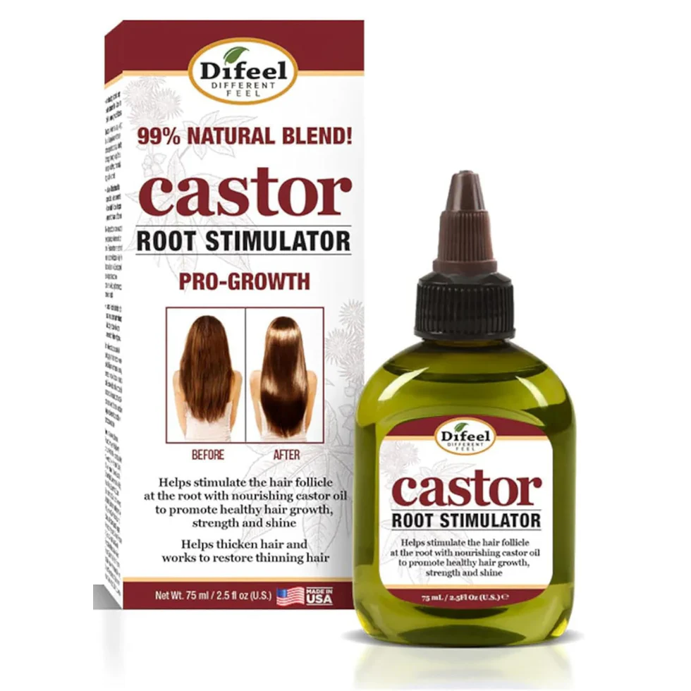 Difeel Castor Root Stimulator 2.5oz | Pro-Growth Hair & Scalp Treatment