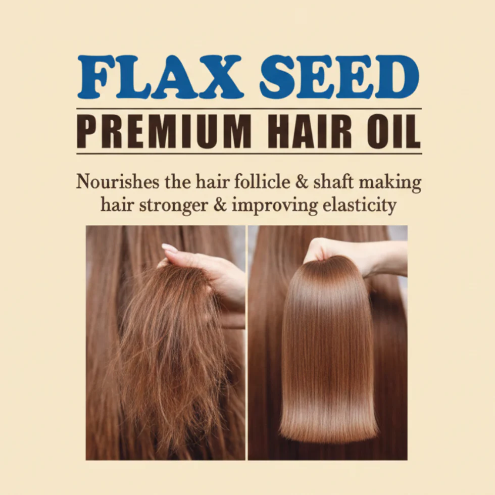 Difeel Flax Seed Premium Hair Oil 2.5oz | Moisturize, Strengthen & Smooth Hair - Image 3