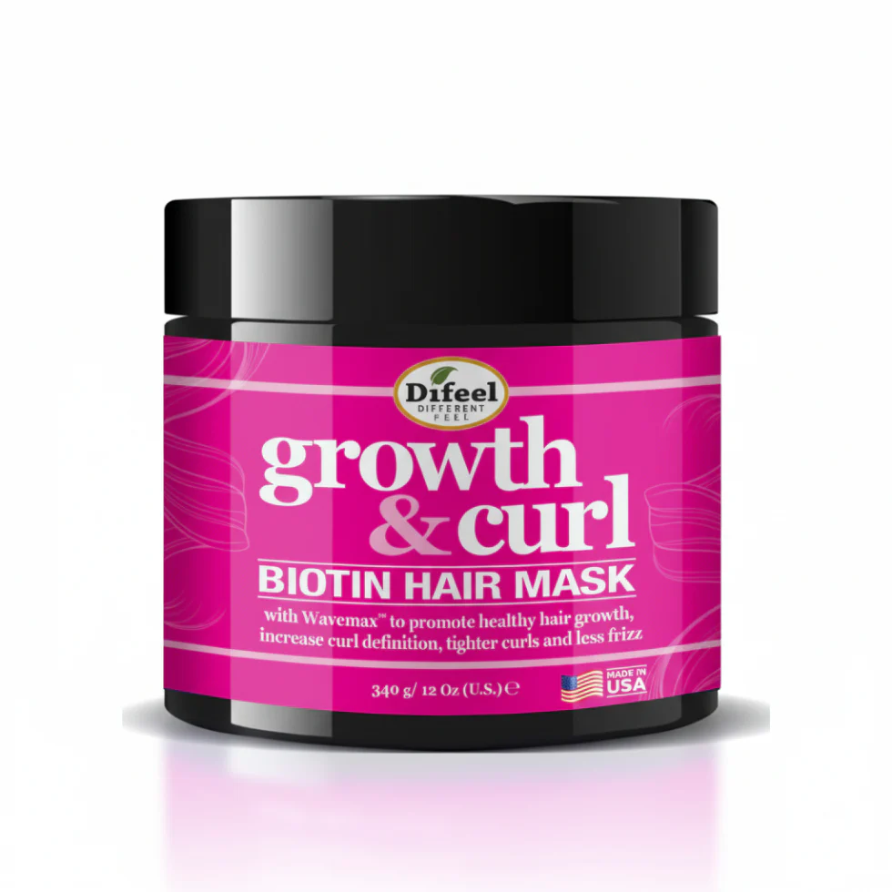 Difeel Growth & Curl Biotin Hair Mask 340g | Deep Nourish & Curl Definition