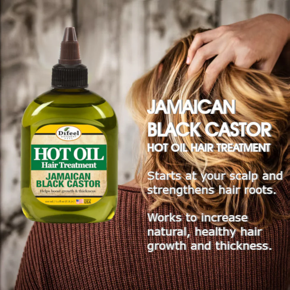 Difeel Jamaican Black Castor Hot Oil Treatment 210ml | Hair Growth Boost Care - Image 2