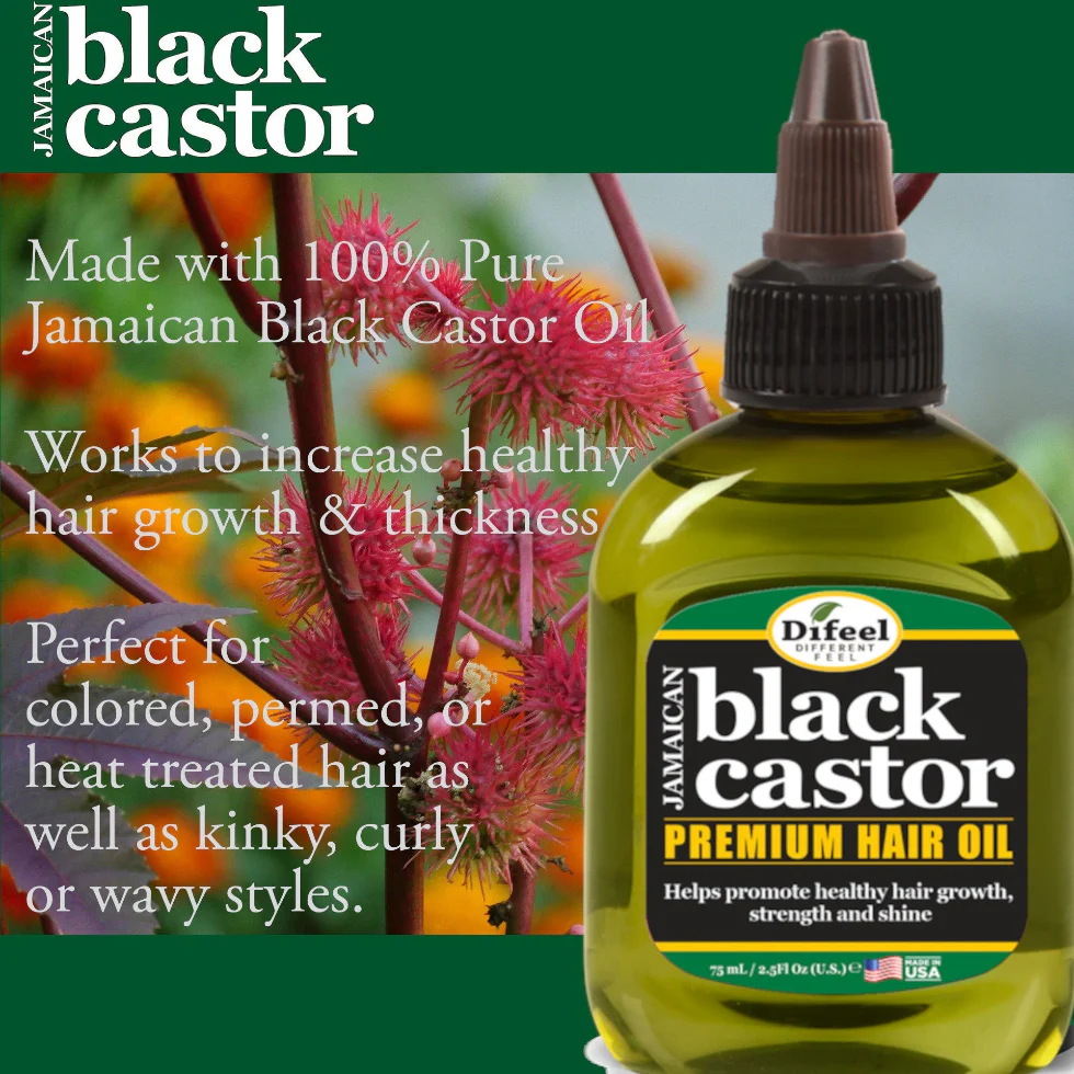 Difeel Jamaican Black Castor Premium Hair Oil 75ml | Superior Hair Growth Support - Image 3