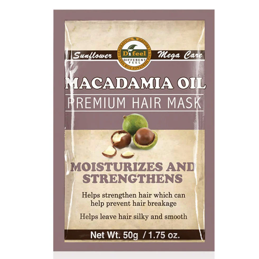 Difeel Macadamia Oil Hair Mask 1.75oz | Deep Conditioning & Repair Treatment