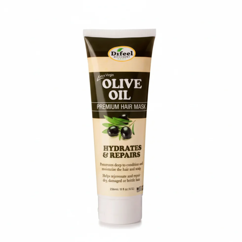 Difeel Olive Oil Premium Hair Mask 8oz | Hydrate & Repair Dry Hair