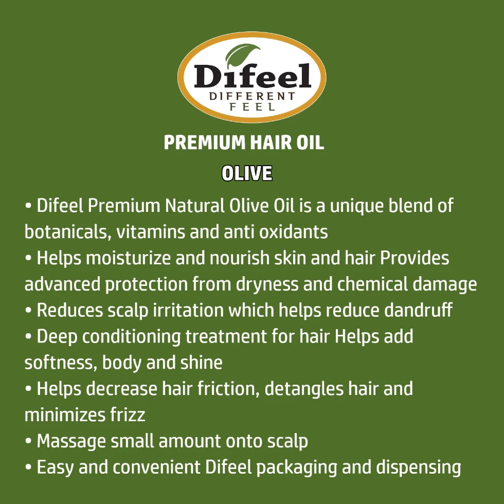 Difeel Olive Oil Premium Hair Oil | Extra Dry Hair Treatment - Image 2