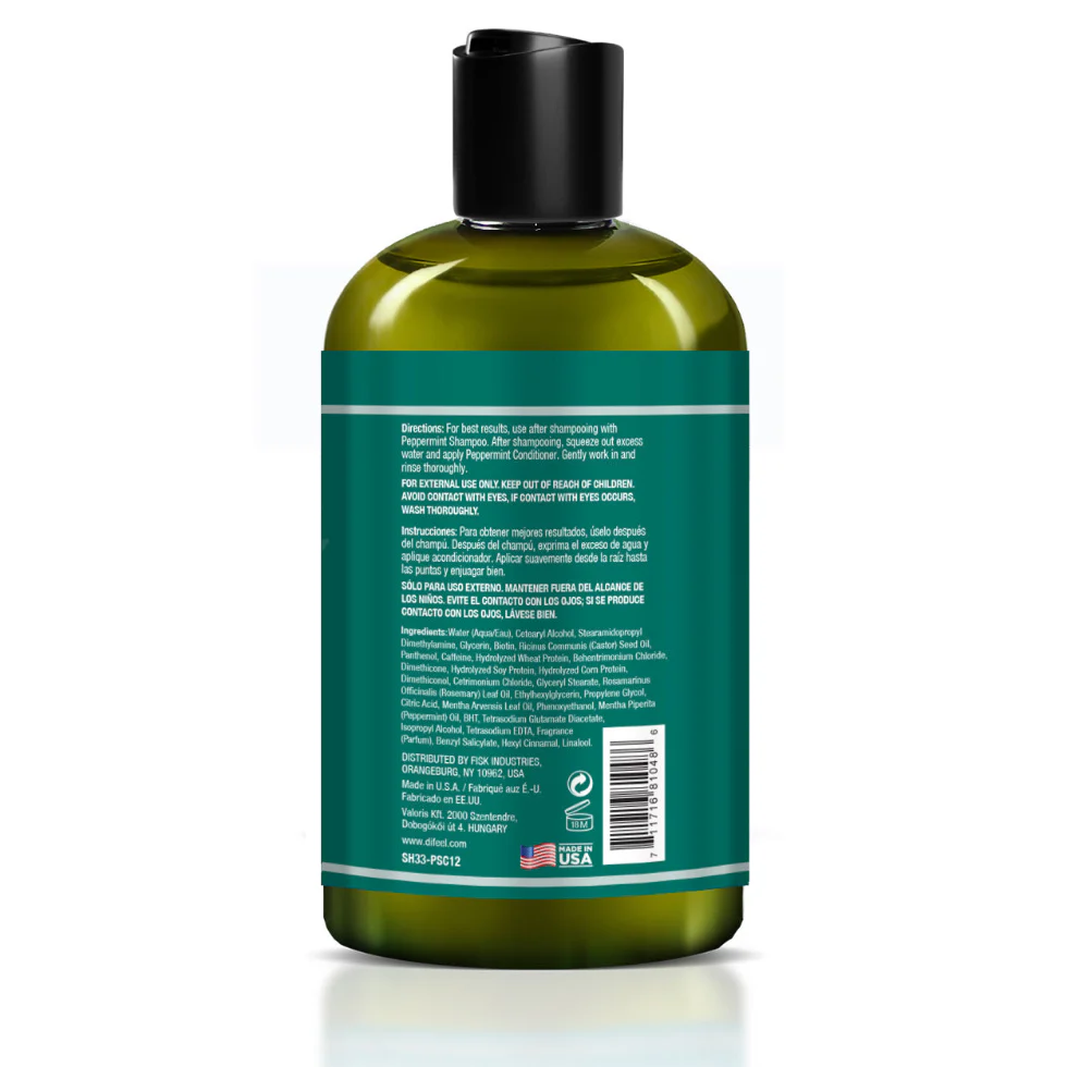 Difeel Peppermint Scalp Care Conditioner 12oz | Cooling Hydration Care - Image 2