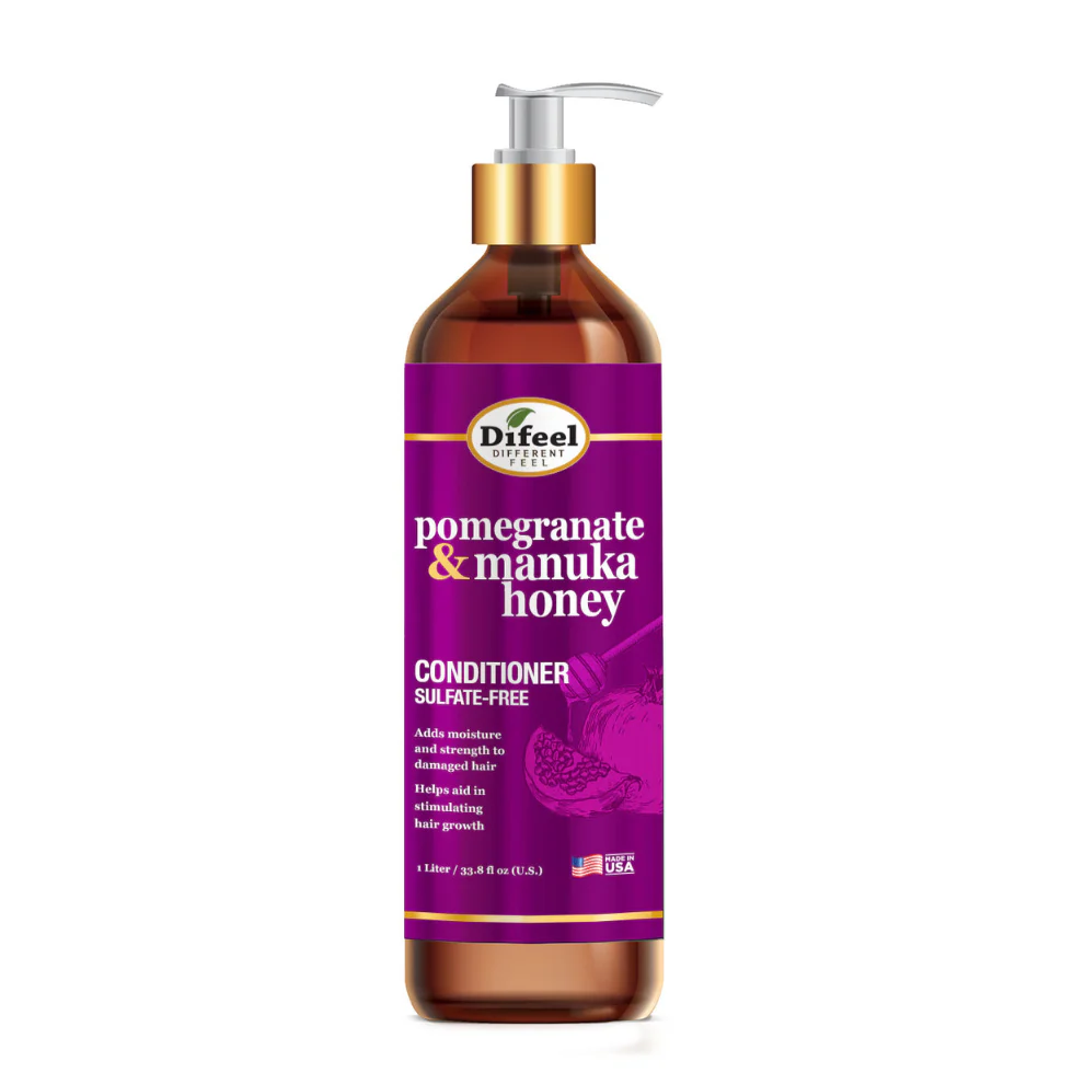 Difeel Pomegranate & Manuka Honey Conditioner 33oz | Sulfate-Free Moisture Care