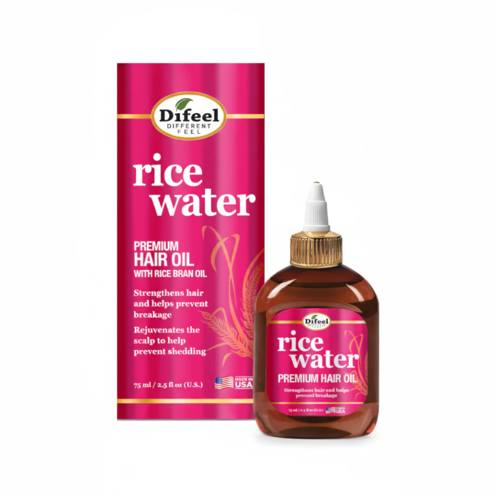Difeel Rice Water Premium Hair Oil 2.5oz | Frizz Control & Moisture Care