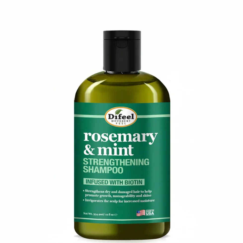 Difeel Rosemary & Mint Shampoo 355ml | Strengthen & Hair Growth Care