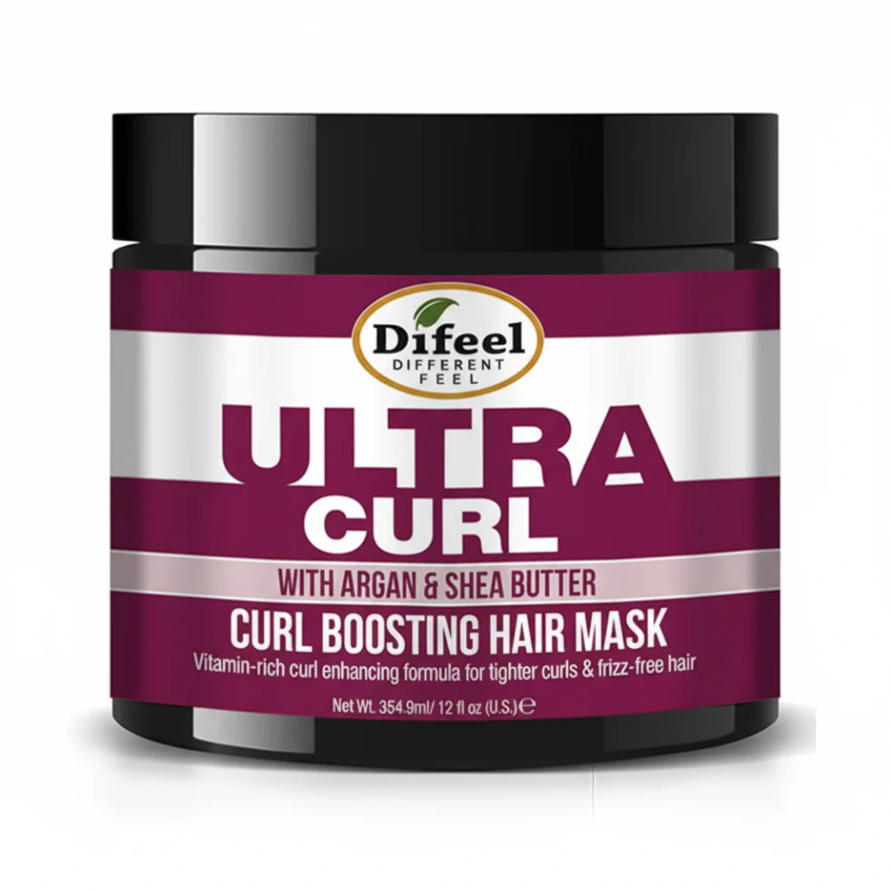 Difeel Ultra Curl Hair Mask 12oz | Curl Boost for Curly, Kinky & Wavy Hair
