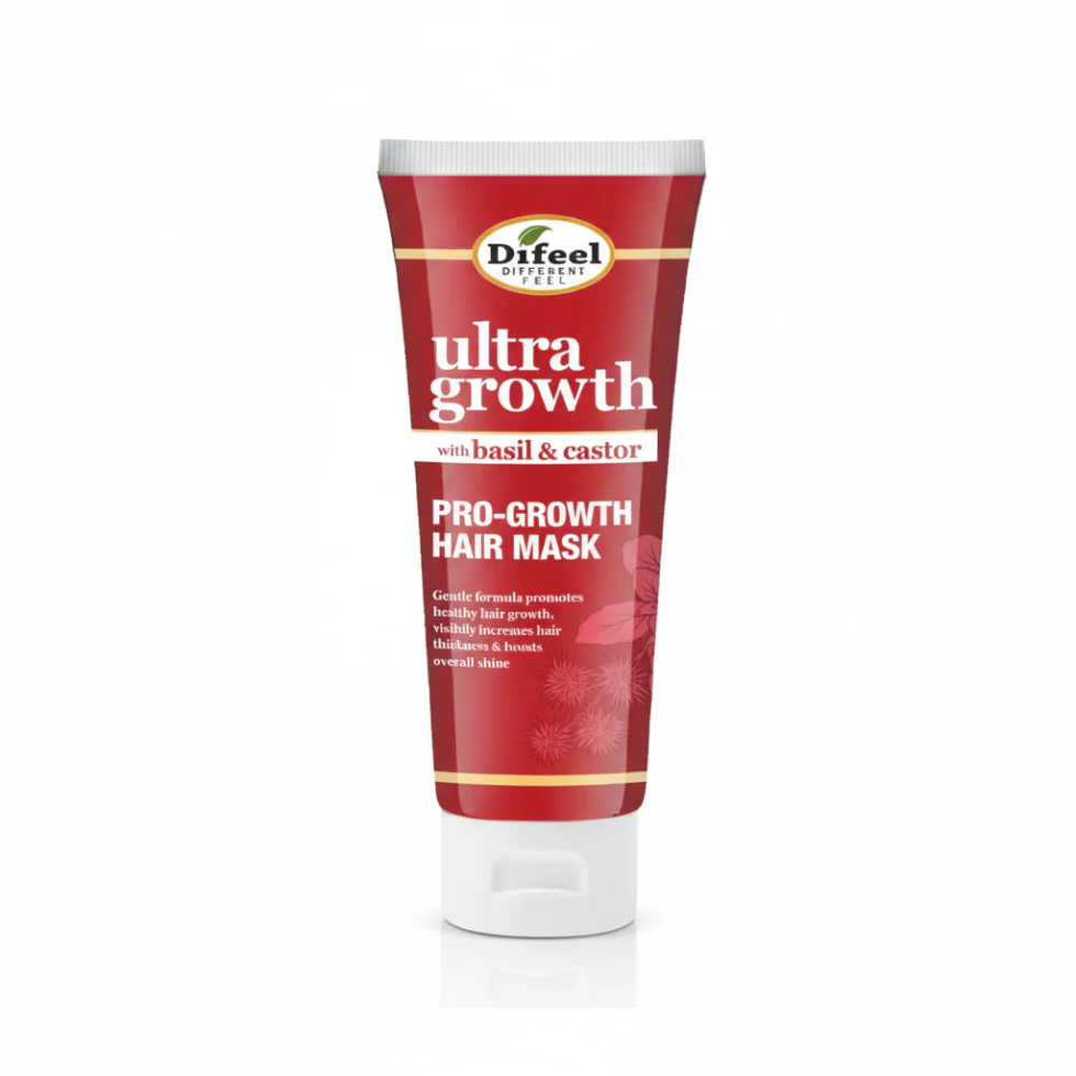 Difeel Ultra Growth Basil & Castor Hair Mask 8oz | Hair Growth & Repair