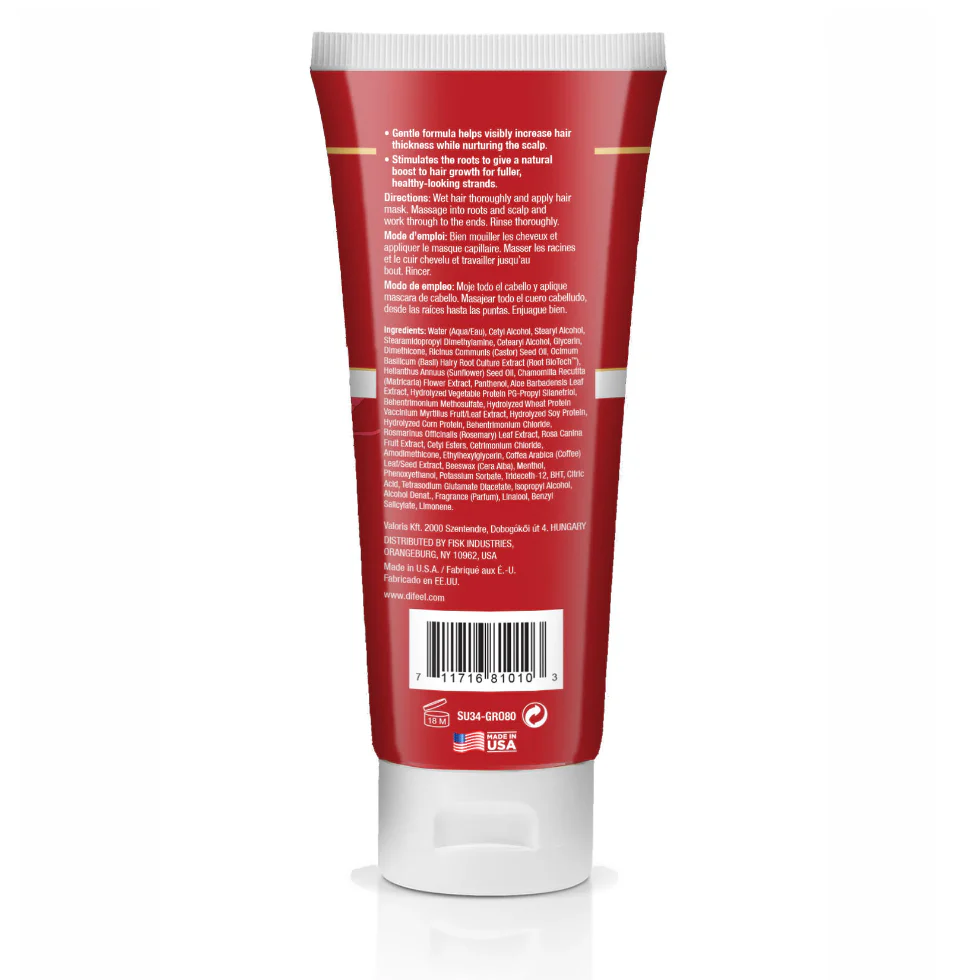 Difeel Ultra Growth Basil & Castor Hair Mask 8oz | Hair Growth & Repair - Image 2