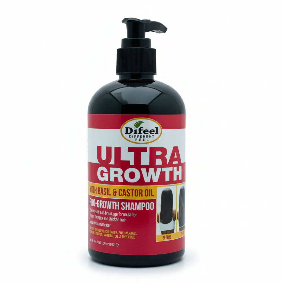 Difeel Ultra Growth With Basil & Castor Shampoo 354.9 ml/12 fl.oz