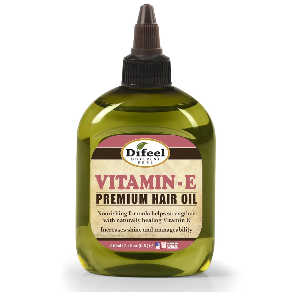 Difeel Vitamin E Oil Premium Hair Oil 210ml | Thinning Hair Strength Care