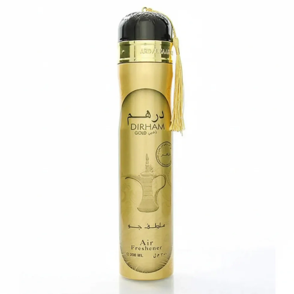 Dirham Gold Air Freshener 300ml by Ard Al Zaafaran | Premium Home & Car Spray