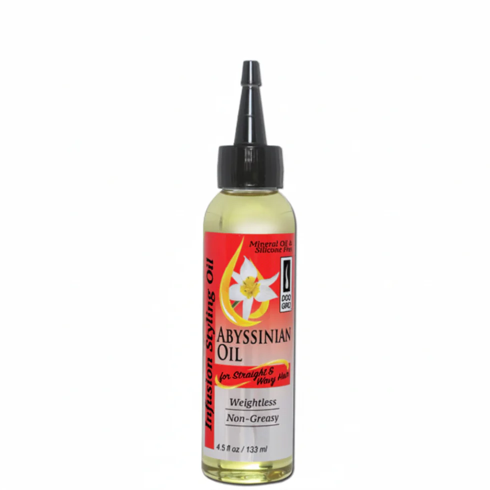 Doo Gro Abyssinian Oil 4.5oz | Straight & Wavy Shine & Frizz Control Oil