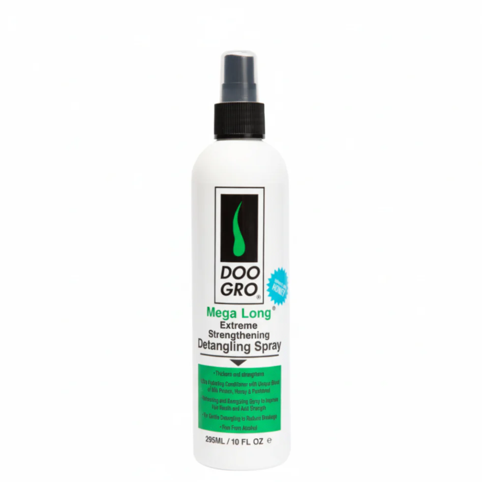Doo Gro Mega Long Detangling Spray 10oz | Anti-Breakage Strengthening Hair Mist