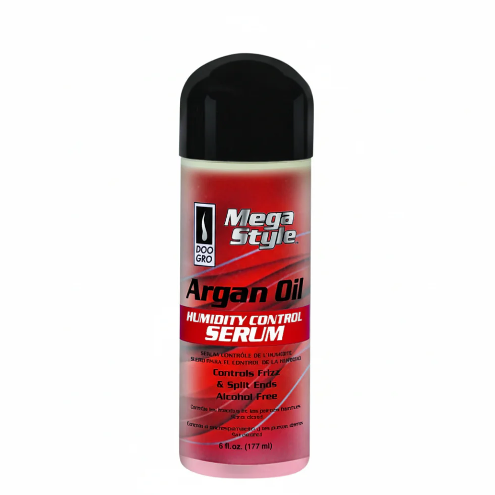 Doo Gro Mega Style Argan Oil Serum 6oz | Anti-Frizz Humidity Control Shine