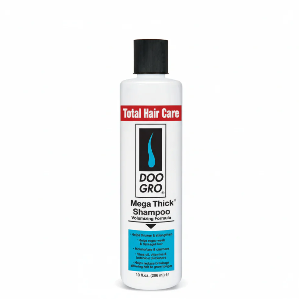 Doo Gro Mega Thick Shampoo 10oz | Volumizing & Strengthening Hair Cleanser