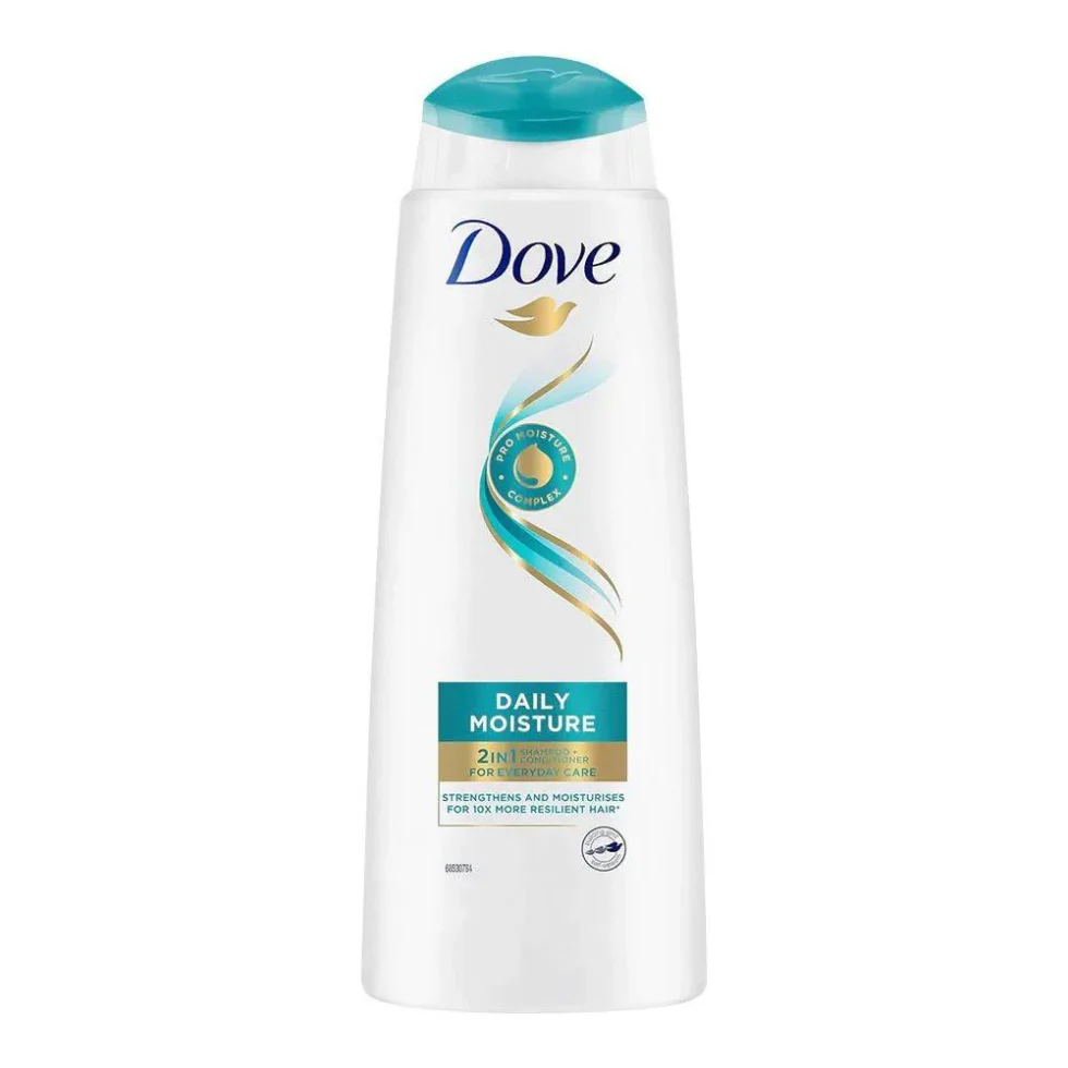 Dove Daily Moisture 2-in-1 Shampoo & Conditioner 400ml | Hydrate & Smooth Hair