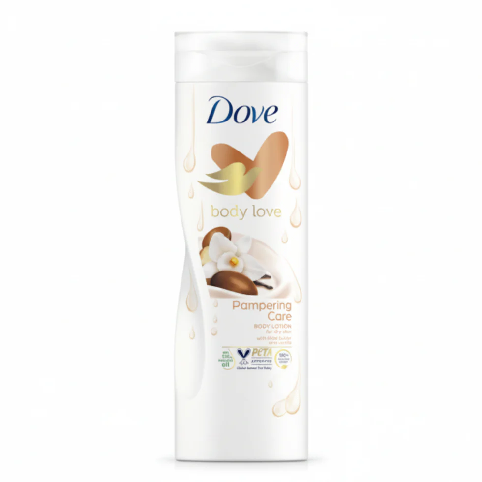 Dove Body Love Pampering Care Body Lotion 250ml | Shea Butter Hydration for Dry Skin