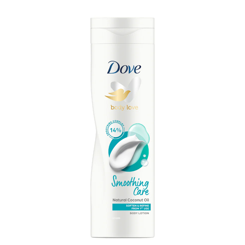 Dove Body Love Smoothing Care Body Lotion Coconut Oil 250ml | Smooth & Hydrate Skin