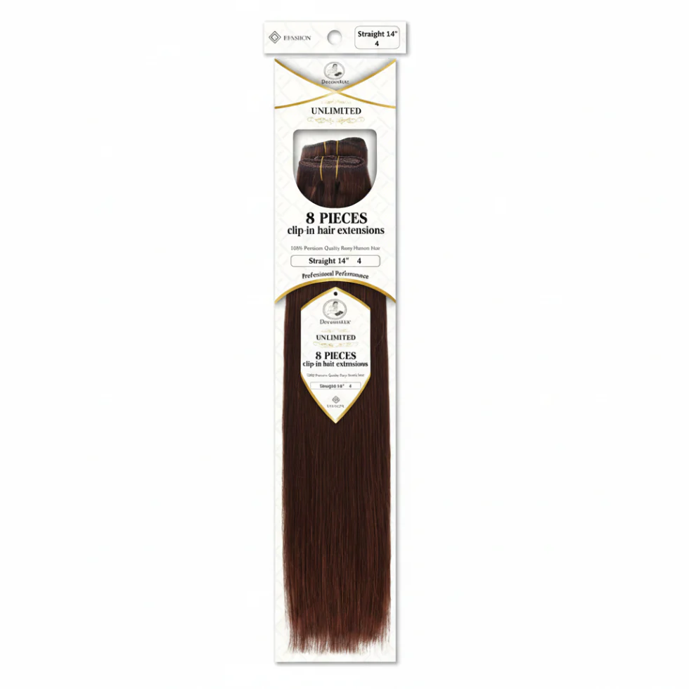 ✨ Dressmaker Unlimited 8PCS Clip-In Human Hair Extensions Straight 14–22” - Image 5