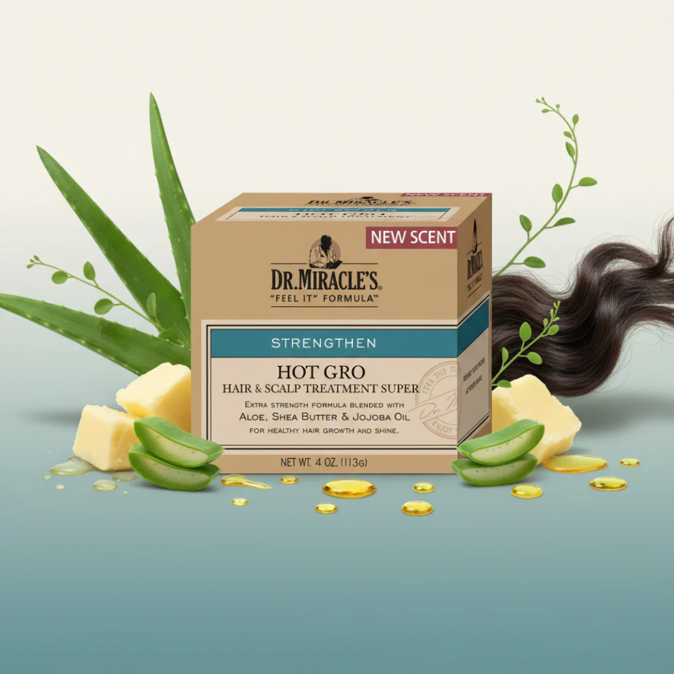 Dr. Miracle’s Hot Gro Hair & Scalp Treatment 4oz | Nourish & Strengthen Hair