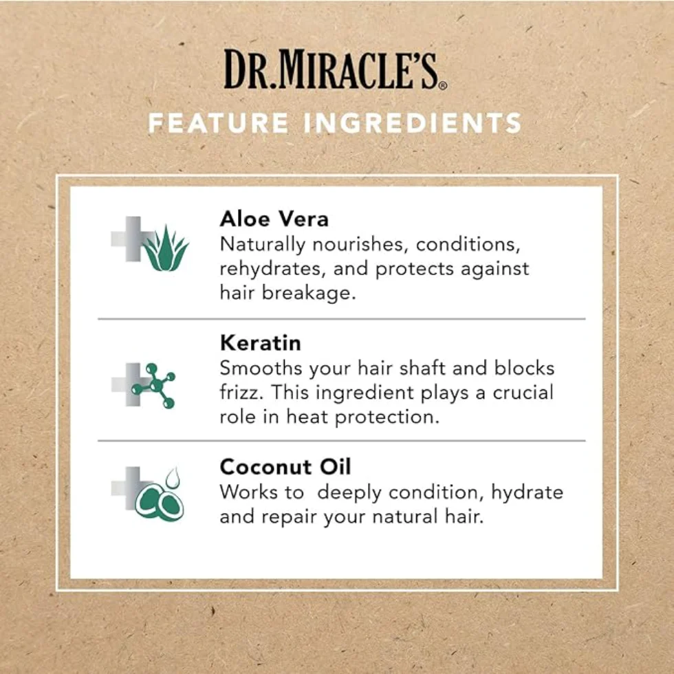 Dr. Miracle's Leave-In Conditioner | Detangle, Hydrate & Strengthen Hair - Image 3