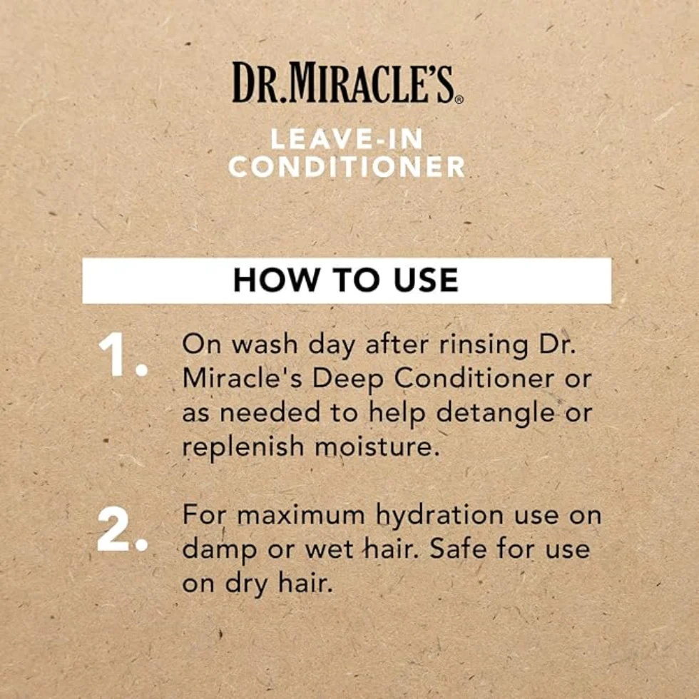 Dr. Miracle's Leave-In Conditioner | Detangle, Hydrate & Strengthen Hair - Image 4