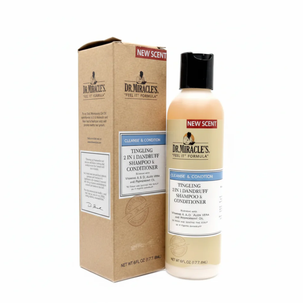Dr. Miracle's 2-in-1 Dandruff Shampoo & Conditioner | Anti-Dandruff & Scalp Care