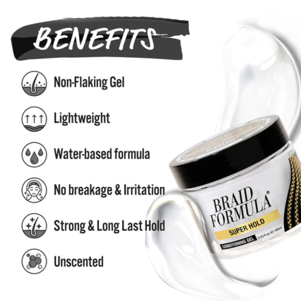 EBIN Braid Formula Conditioning Gel Supreme Super Hold 180ml | Braids & Locs Gel - Image 5