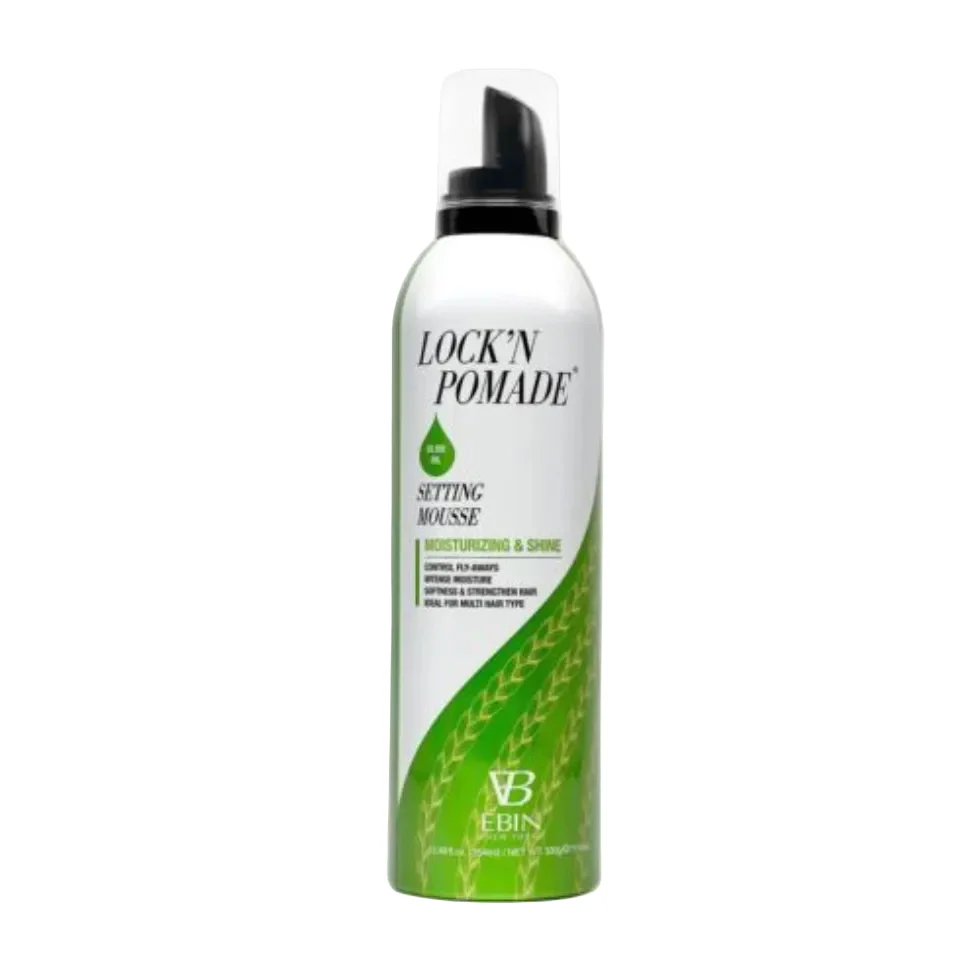 EBIN Braid Formula Moisturizing & Shine Setting Mousse 354ml | Olive Oil Hair Foam