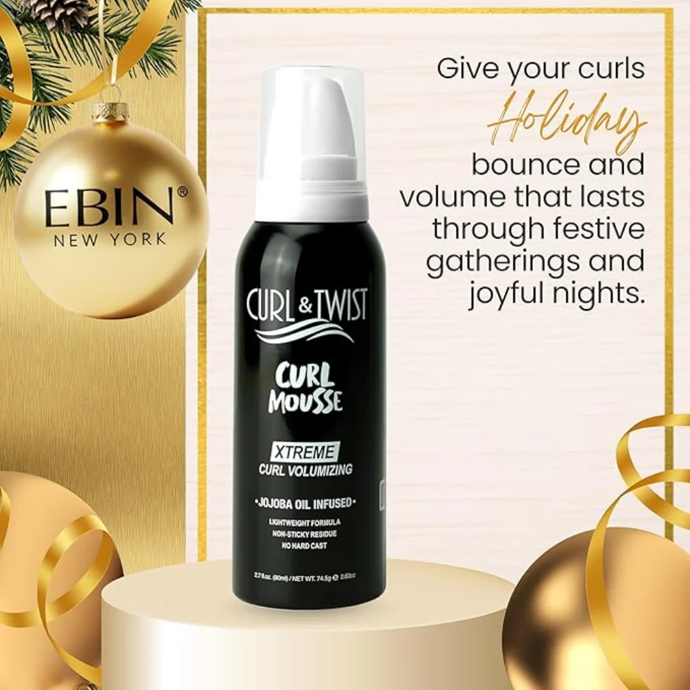 ✨ EBIN Curl & Twist Curl Mousse 80ml | Define & Volumize Curls - Image 6