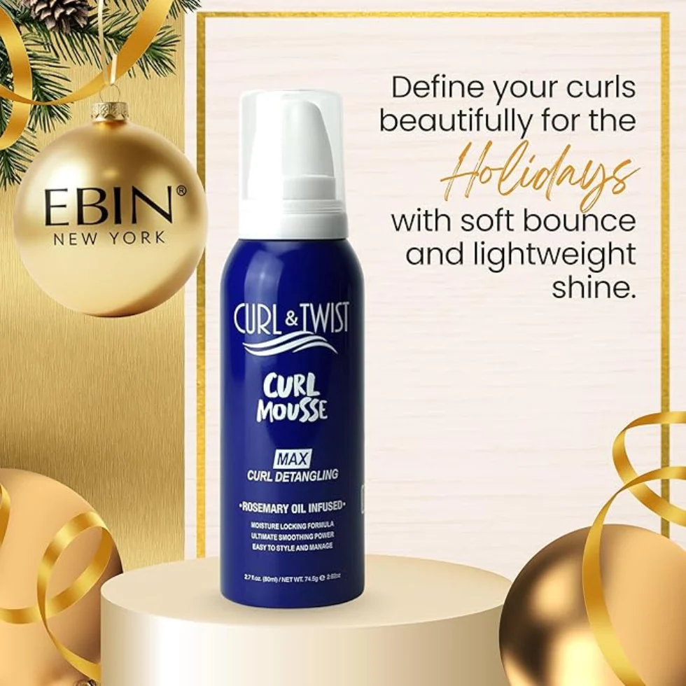 ✨ EBIN Curl & Twist Curl Mousse 80ml | Define & Volumize Curls - Image 8