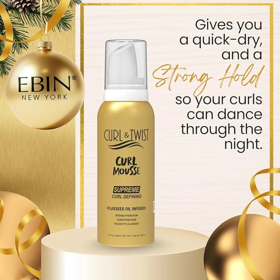 ✨ EBIN Curl & Twist Curl Mousse 80ml | Define & Volumize Curls - Image 9