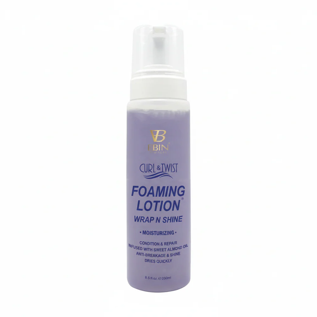 Ebin Curl & Twist Foaming Lotion Wrap ’N’ Shine 250ml | Moisture & Hold - Image 3