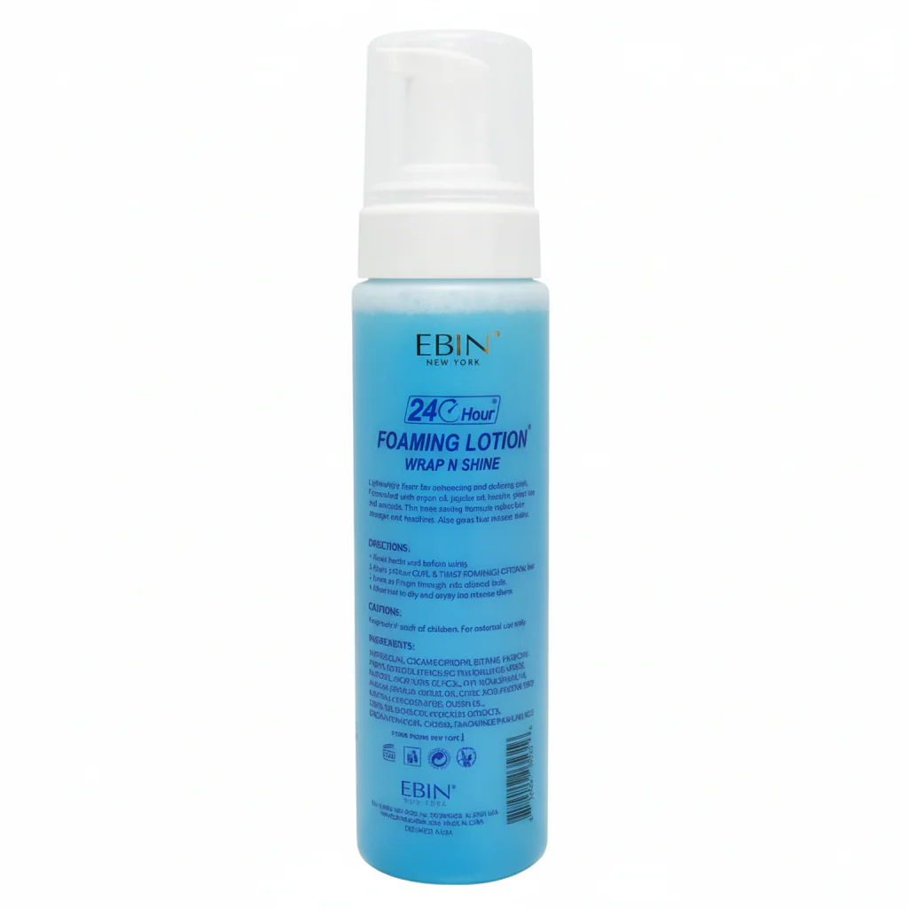 Ebin Curl & Twist Foaming Lotion Wrap ’N’ Shine 250ml | Moisture & Hold - Image 8